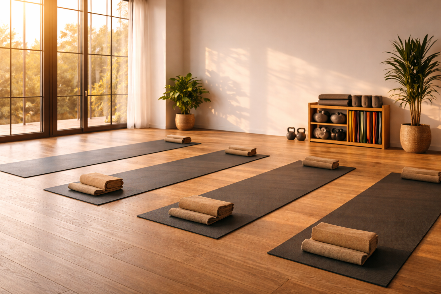 Studio tập luyện buổi sáng